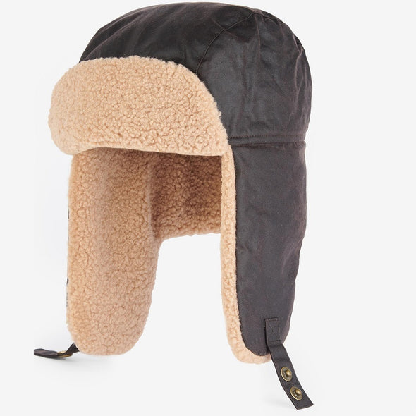 Barbour Morar Wax Trapper Hat Rustic Size L