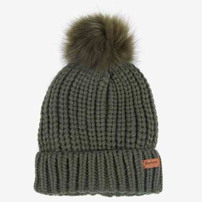 Barbour Beanie Saltburn In Olive, One Size