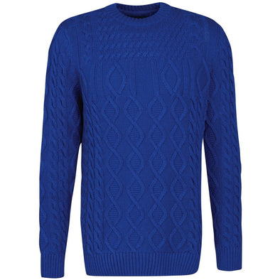 Barbour Windage Cable Crew Jumper Bright Blue