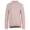 Barbour Burne Roll Neck Knit Sweatshirt In Rosewater Size US10