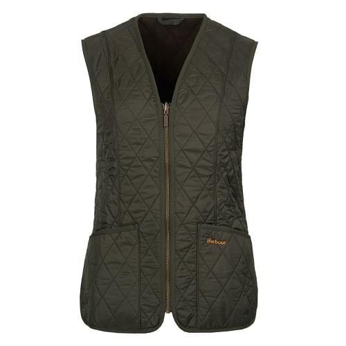 Barbour Womens Fleece Betty Liner Dark Olive Size US10 product image with Barbour