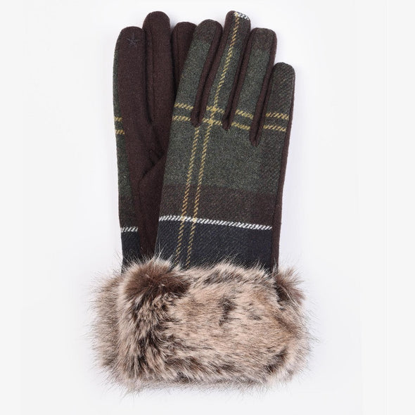Barbour Ridley Tartan Gloves Classic Size M