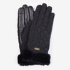 Barbour Norwood Quilted Gloves In Black Size M