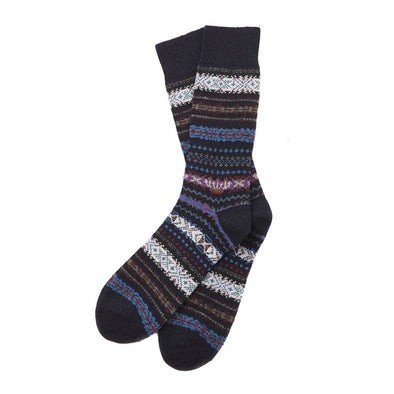 Barbour Boyd Socks In Navy Mix