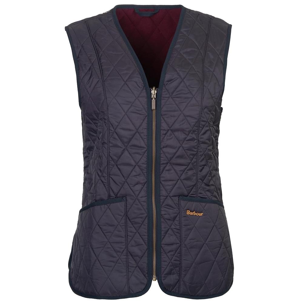 Barbour Womens Fleece Betty Liner Navy Size 4 product image with Barbour