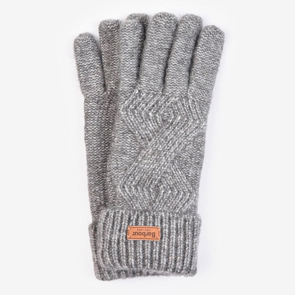 Barbour Montrose Knitted Gloves Charcoal Size L-XL