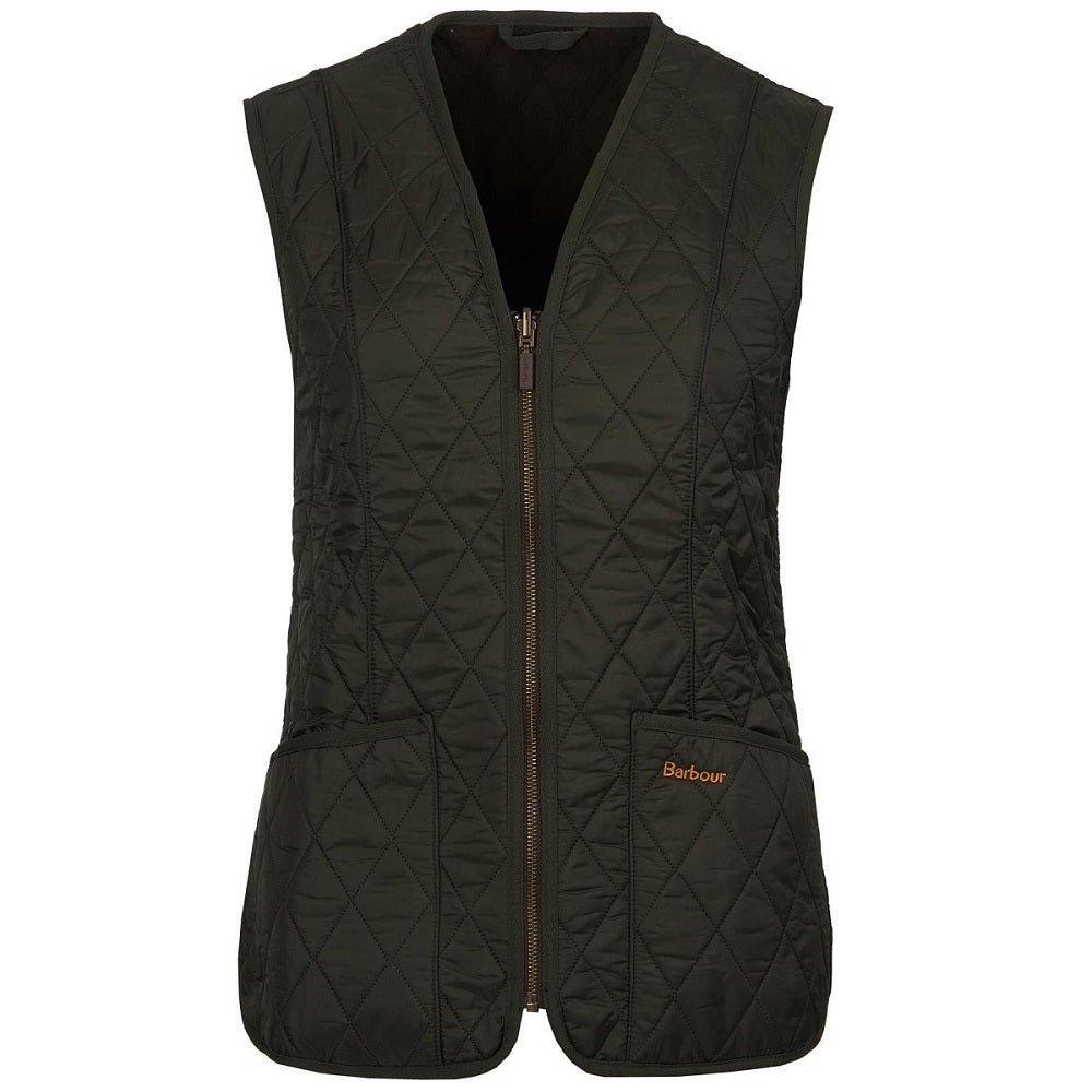Barbour Womens Fleece Betty Liner Dark Olive Size US2 product image with Barbour