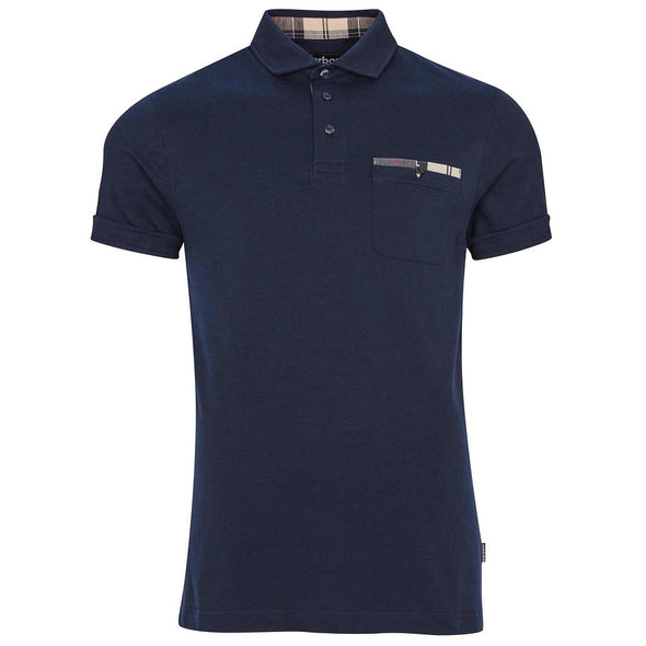 Barbour Corpatch Polo Shirt In Navy Size L