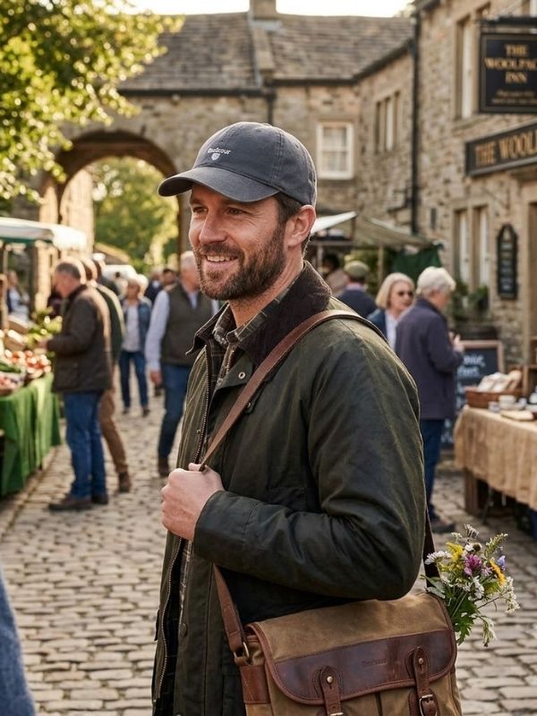 Barbour Cascade Sports Cap Asphalt Best of British NBPT  Men.