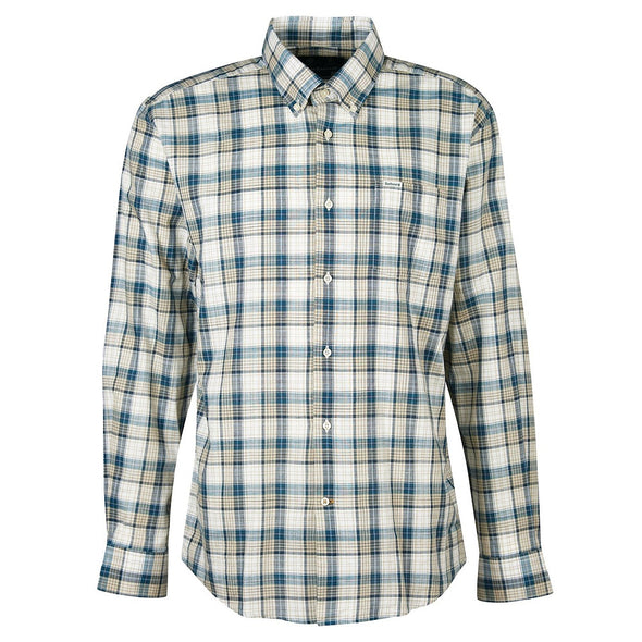 Barbour Sadle Checked Shirt In Stone Size-XXL