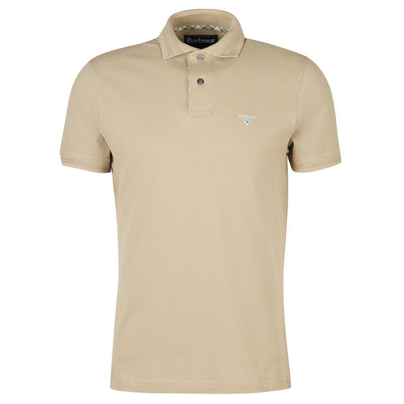 Barbour Harrowgate Polo Shirt In Washed Stone Size-XXL