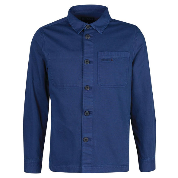 Barbour Gino Overshirt In Inky Blue Size-XL
