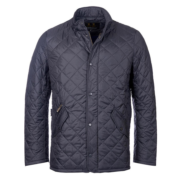 Barbour Flyweight Chelsea Quilted Jacket In Navy Size-M