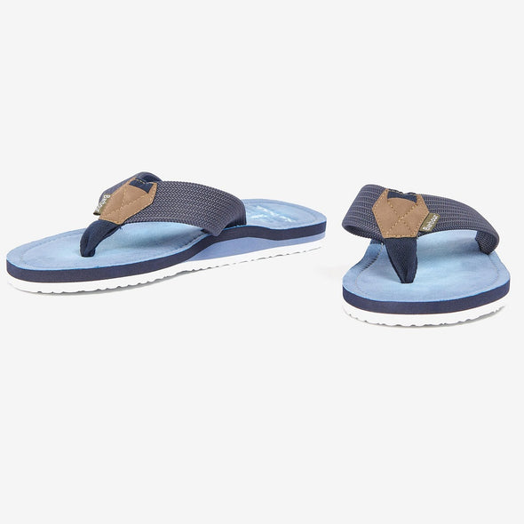 Barbour Toeman Beach Sandal In Powder Blue Size US9