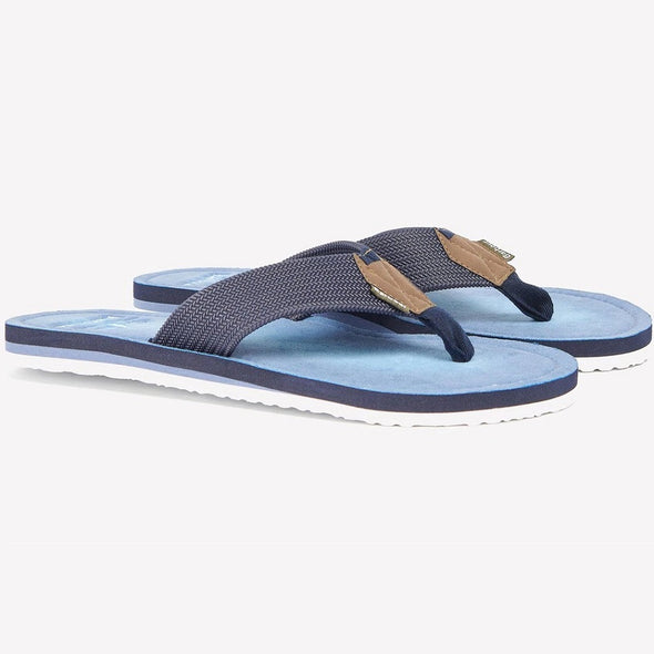 Barbour Toeman Beach Sandal In Powder Blue Size US10