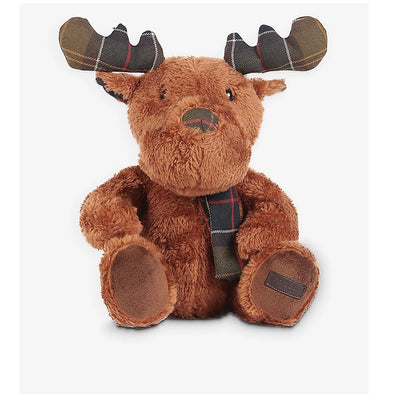 Barbour Reindeer Dog Toy in Classic Brown