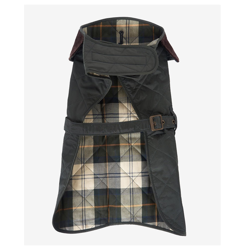 Barbour Quilted Dog Coat in Olive Best of British NBPT  Dogs.