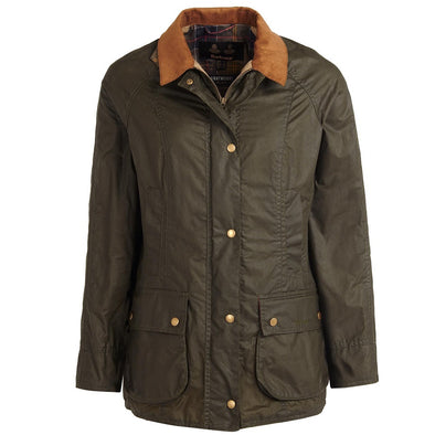 Barbour Lightweight Beadnell Waxed Cotton Jacket In Archive Olive
