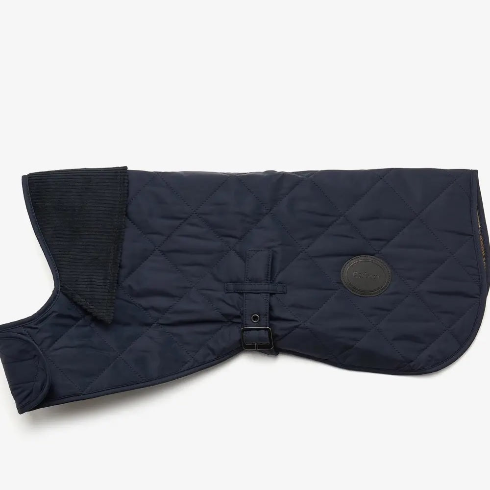 Barbour Quilted Dog Coat in Classic Navy Size L Dog Coat product image with Barbour, Quilted, Classic