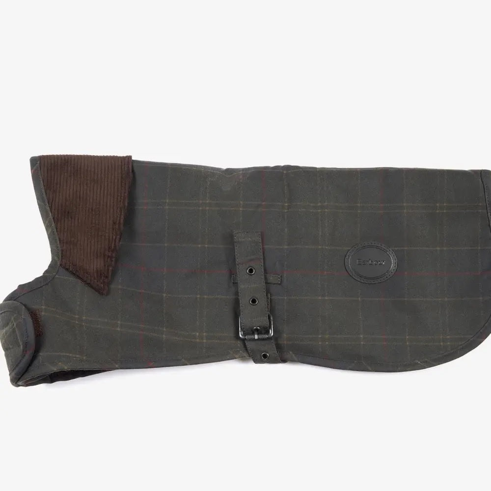 Barbour Tartan Wax Dog Coat Classic Tartan Size S