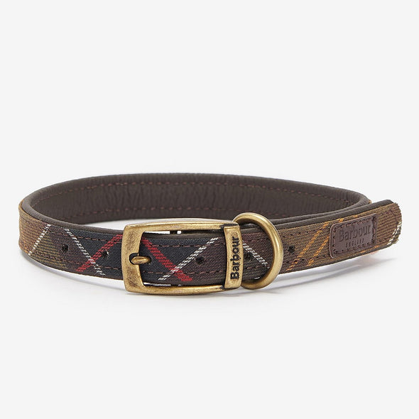 Barbour Tartan Dog Collar In Classic Tartan Size S