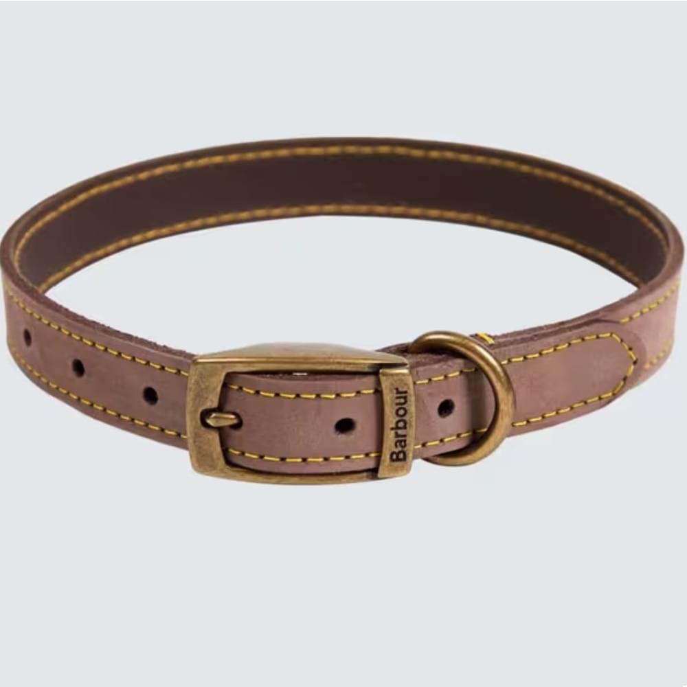 Barbour Leather Dog Collar Brown product image with Barbour, Dog