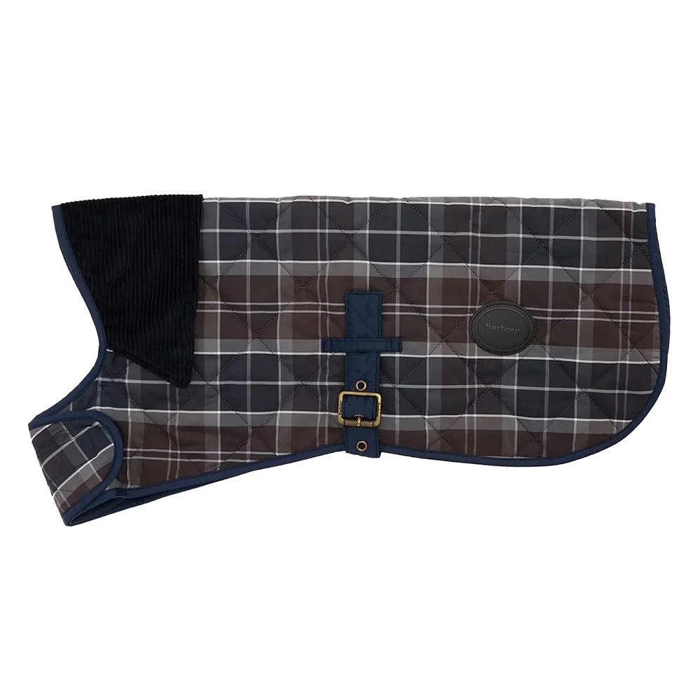 Barbour Tartan Dog Coat in Midnight Oak