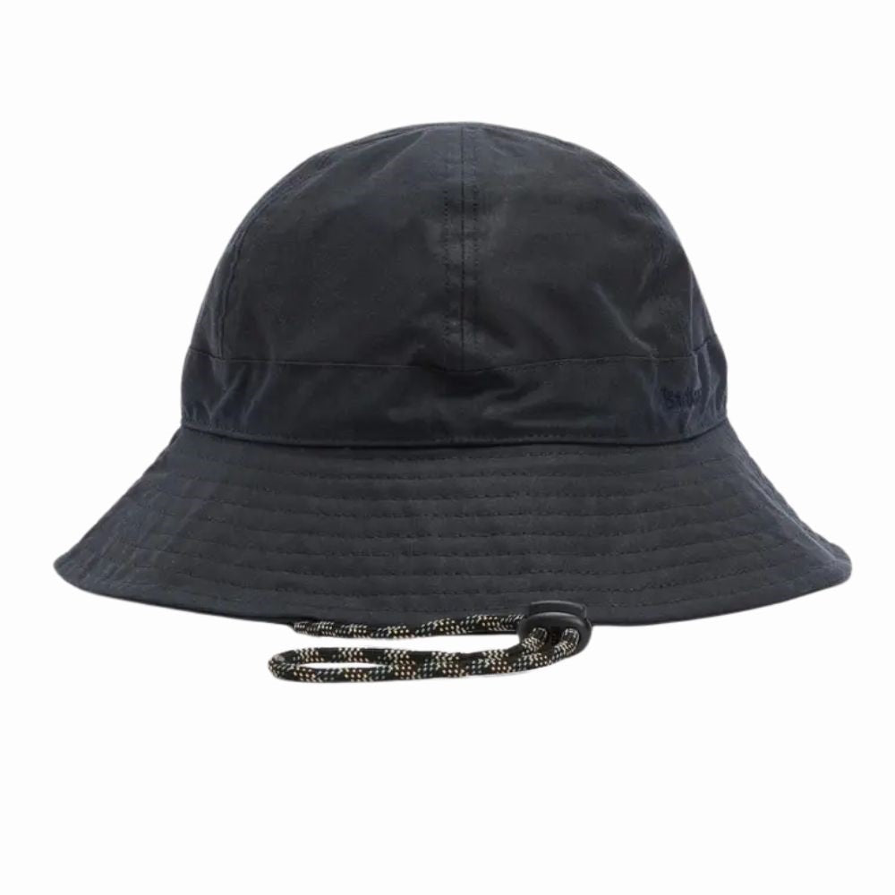 Barbour Transport Waxed Hat In Navy