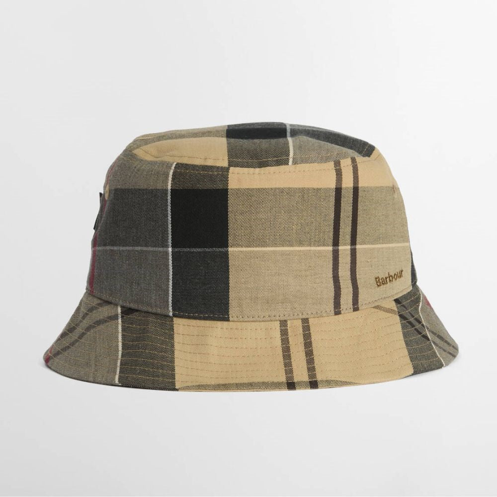 Barbour Telfield Tartan Bucket Hat in Dress Tartan Size XL