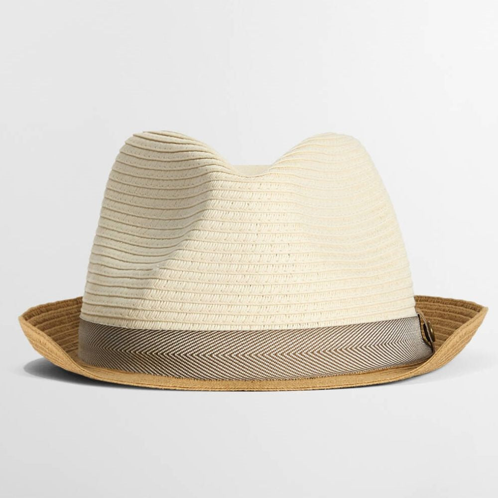 Barbour Ashill Trilby Summer Hat Ecru/Tan Trilby product image with Barbour