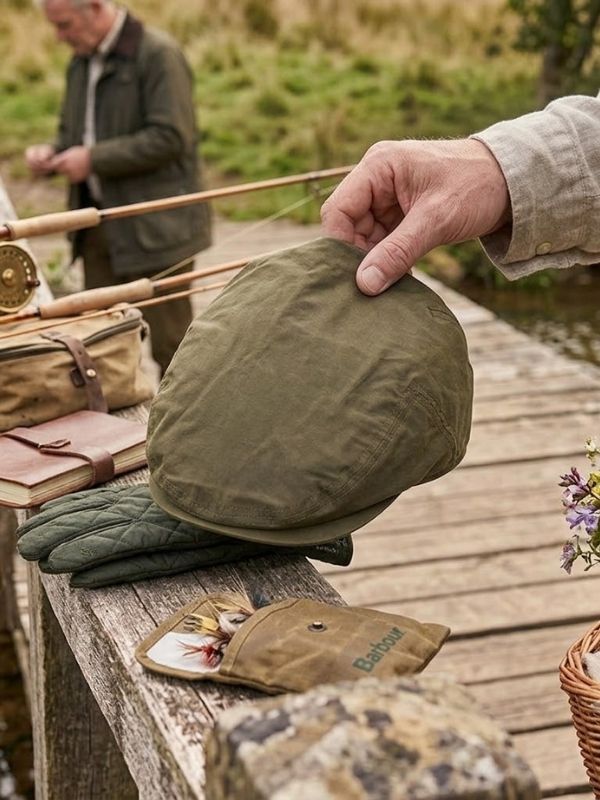 Barbour Transport Flat Cap In Dusky Green Size L Flat Cap product image with Barbour