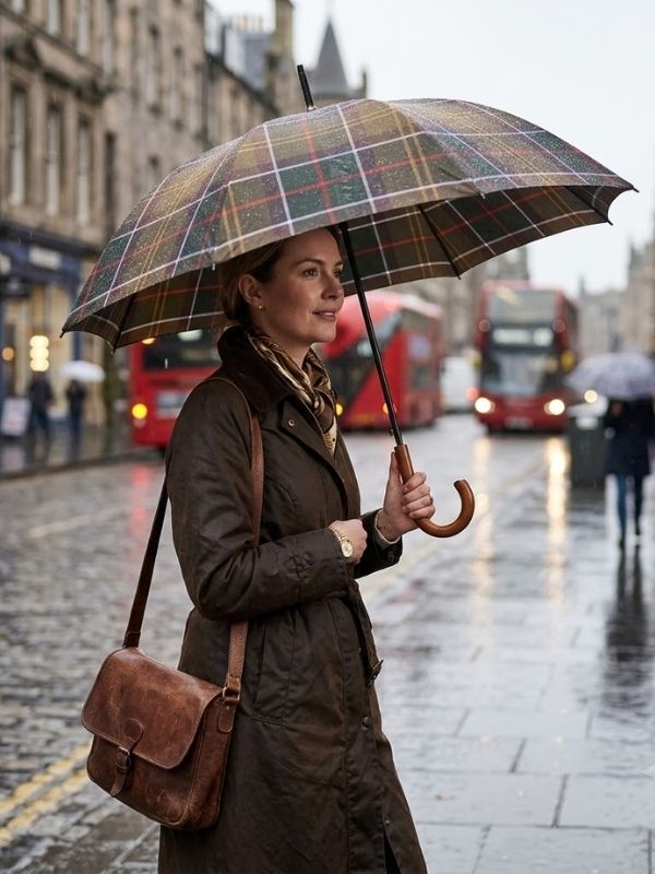 Barbour Tartan Walker Umbrella Classic