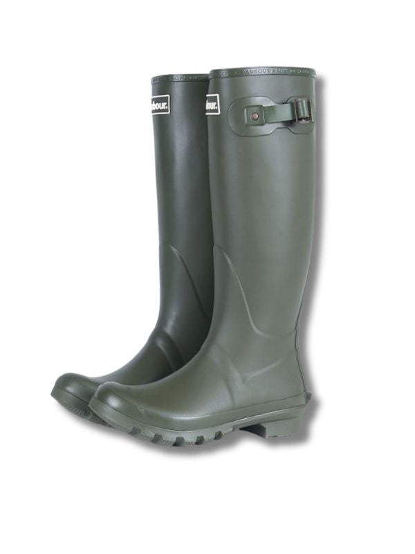 Barbour Mens Bede Wellington Boot Olive 8 Wellington Boot product image with Barbour