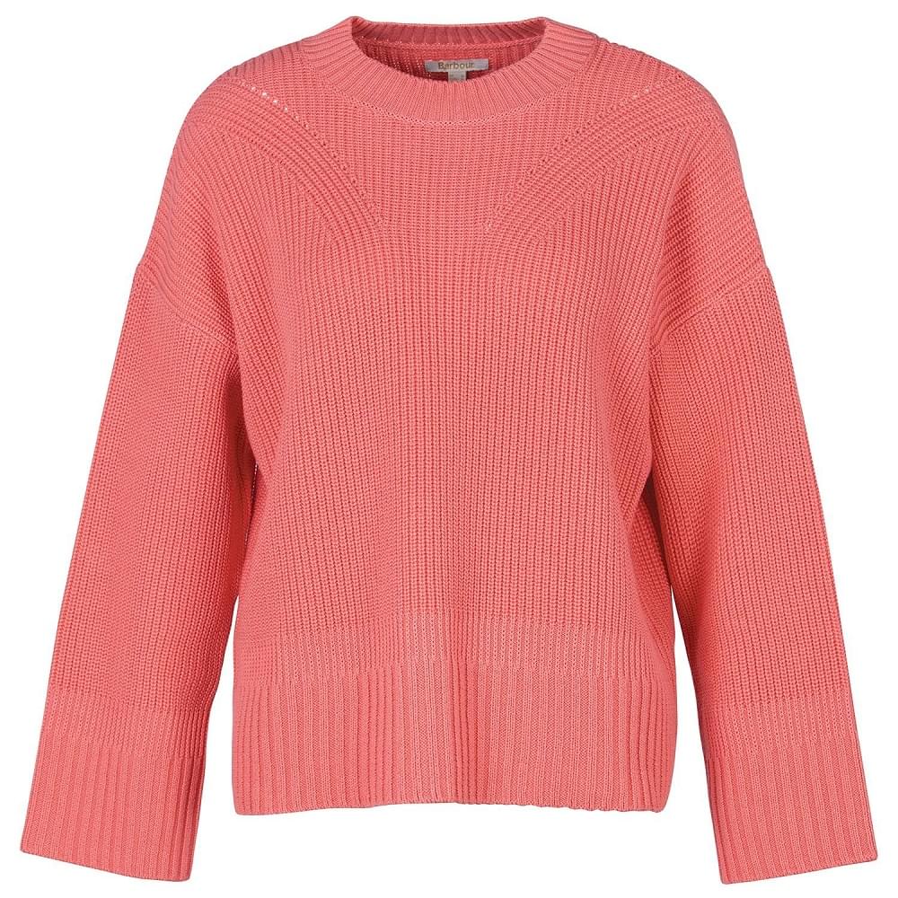 Barbour Coraline Knitted Jumper In Pink Punch Size-US12 Jumper product image with Barbour