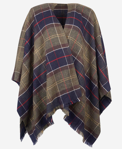 Barbour Staffin Tartan Serape Scarf In Classic One Size