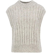 Babrour Anastasia Knitted Sweater Vest -Oat Sweater product image