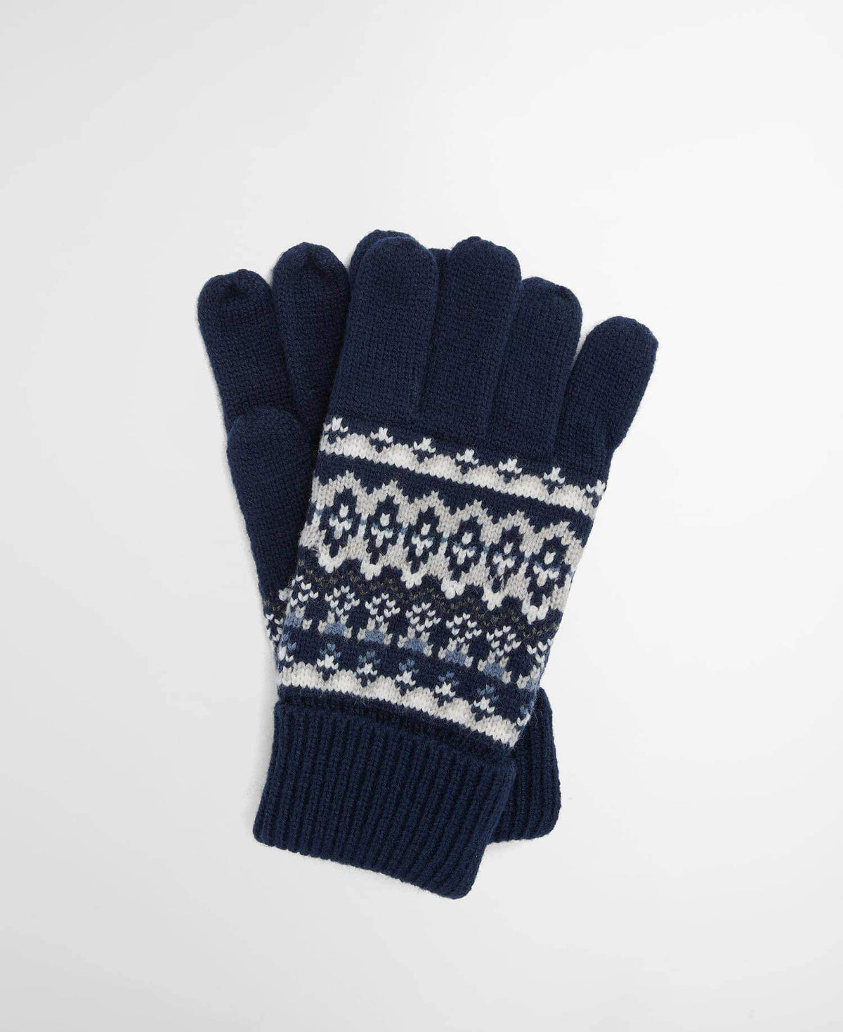 Barbour Marlow Fair Isle Gloves Navy One Size
