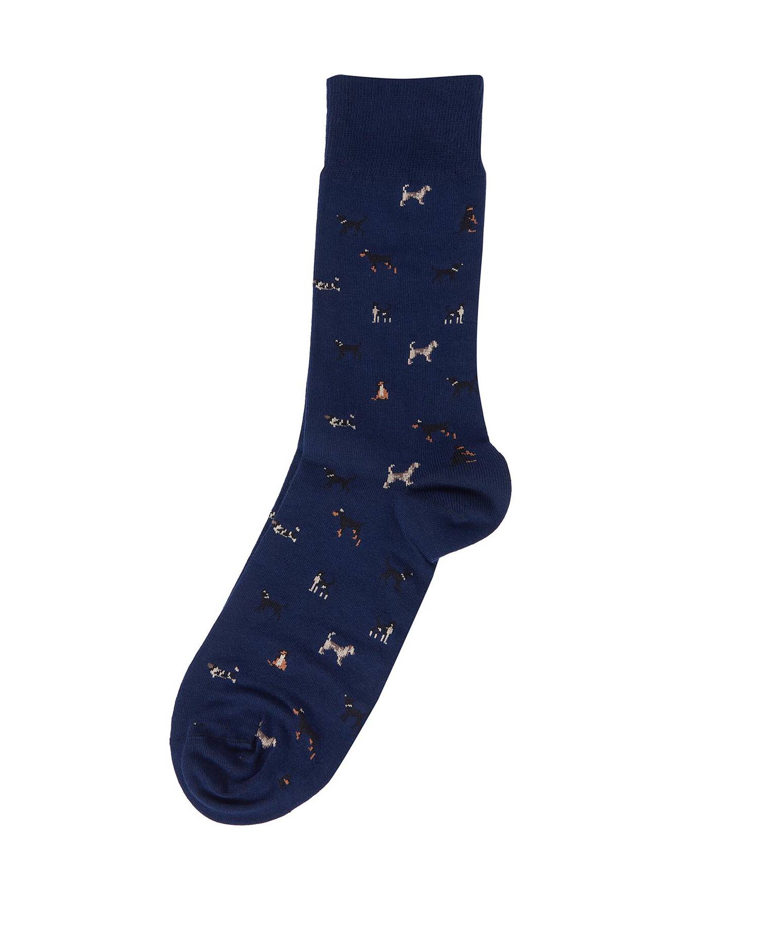 Barbour Mavin Socks Mid Blue/Dog Size L