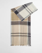 Barbour Abigail Tartan Scarf In Dress Navy One Size Scarf product image with Barbour, Tartan