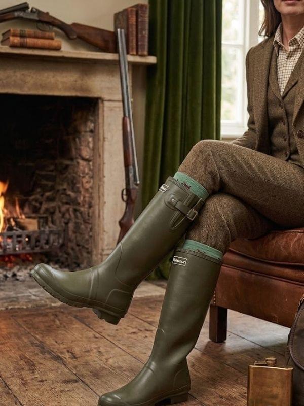 Barbour Womens Wellington Bede Boot
