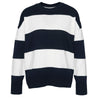 Barbour Bradley Knitted Jumper Navy Stripe Size US 8