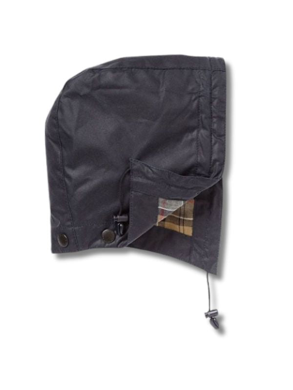 Barbour Waxed Cotton Men's Hood - Navy product image with Barbour