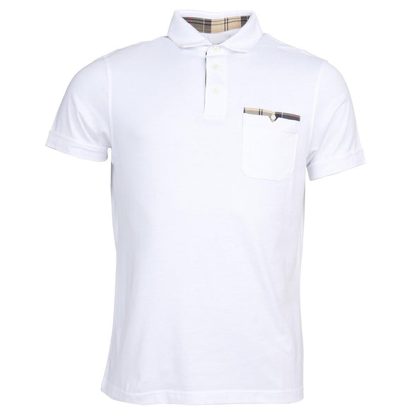 Barbour Corpatch Polo Shirt In White Size M