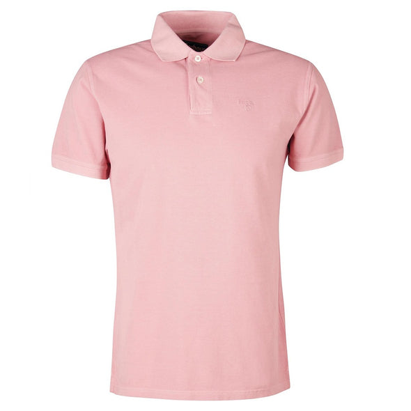 Barbour Men's Washed Sports Polo T-Shirt Pink Size XXL
