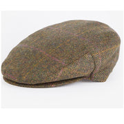 Barbour Cairn Flat Cap Olive/Purple/Red Flat Cap product image with Barbour