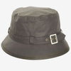 Barbour Kelso Wax Belted Hat Olive Size S