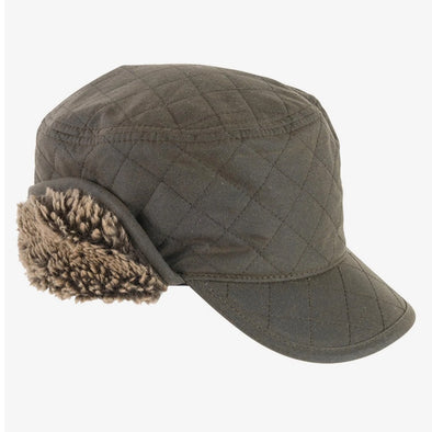 Barbour Stanhope Wax Trapper Hunting Hat Olive