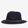 Barbour Flowerdale Trilby Hat In Classic Navy Size M