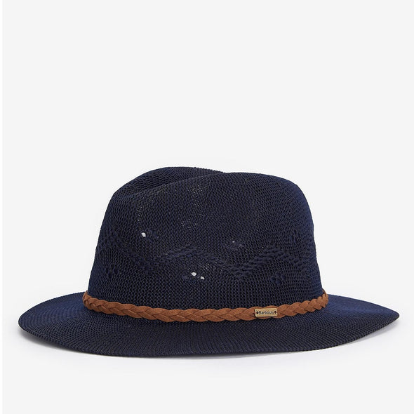 Barbour Flowerdale Trilby Hat In Classic Navy Size L