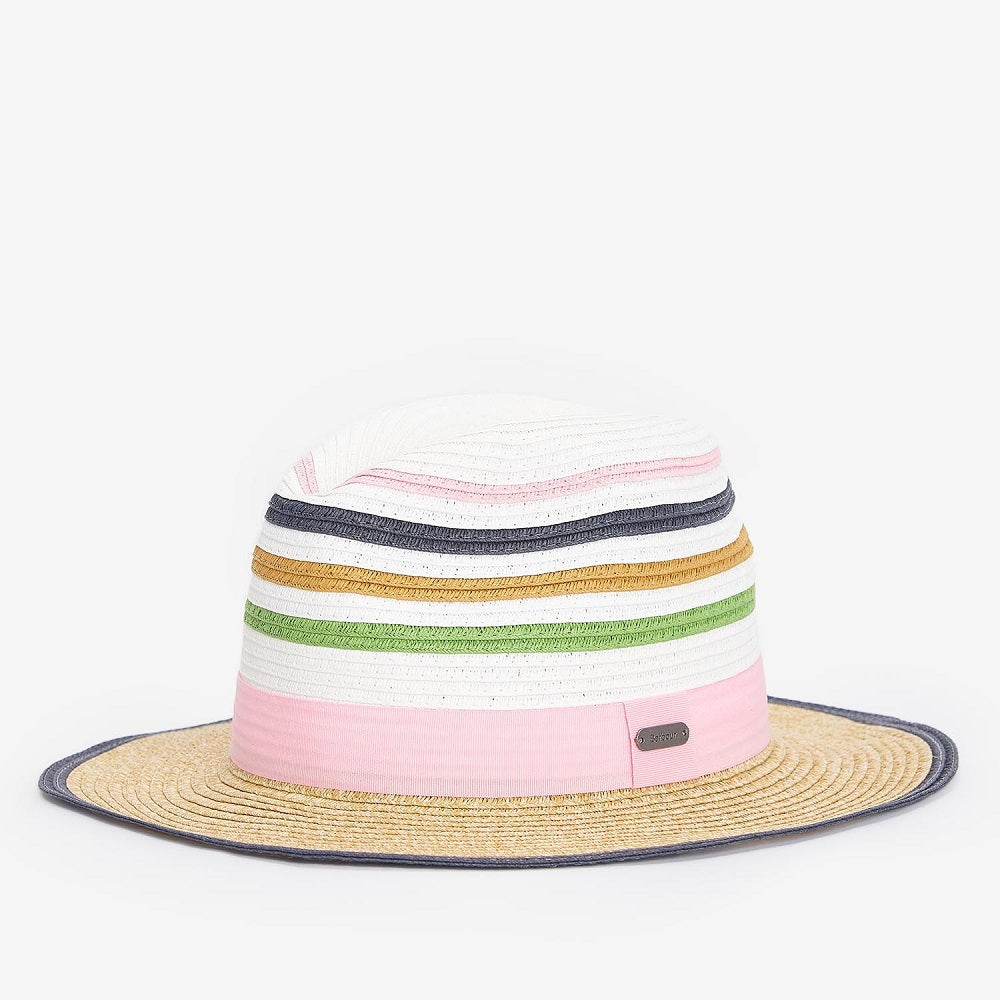 Barbour Kenmore Fedora Cap Shell Pink/Multi Cap product image with Barbour
